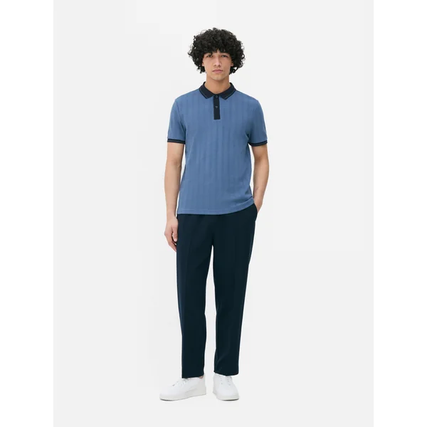 Cotton Rich Polo Shirt - Blue