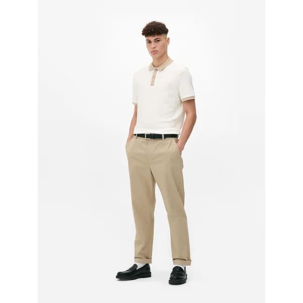 Cotton Rich Polo Shirt - Ivory