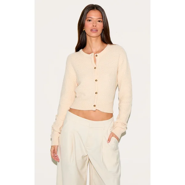 Cream Knitted Cardigan