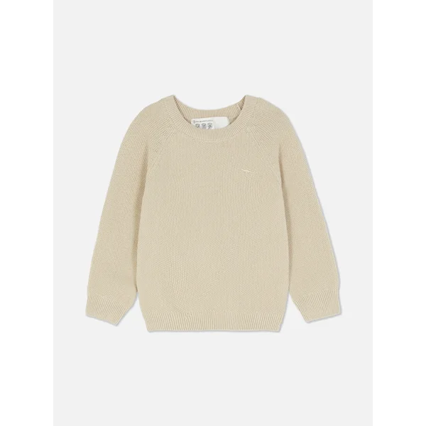 Crew Neck Sweater - Stone