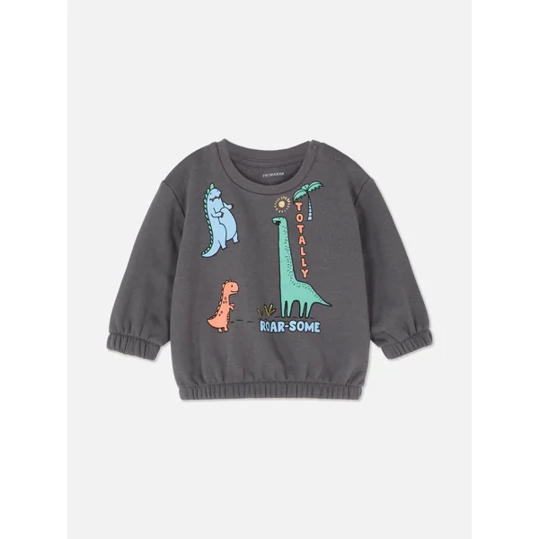 Crew Neck Sweatshirt - Charcoal