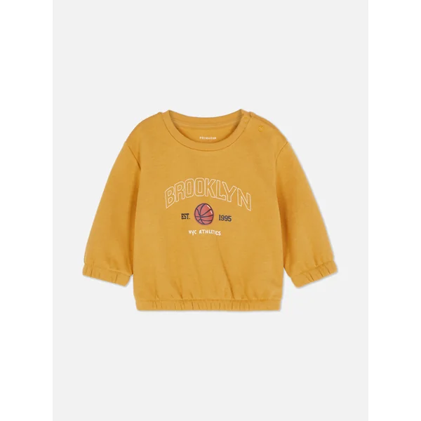 Crew Neck Sweatshirt - Dark Yellow