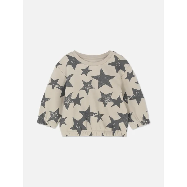 Crew Neck Sweatshirt - Stone