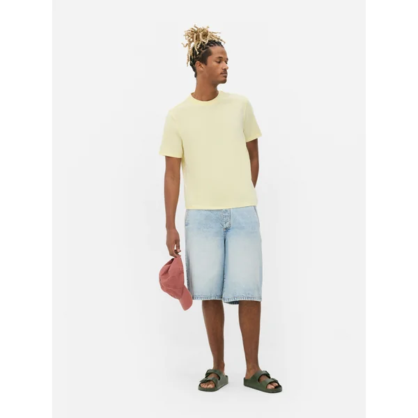 Crew Neck T-Shirt - Yellow