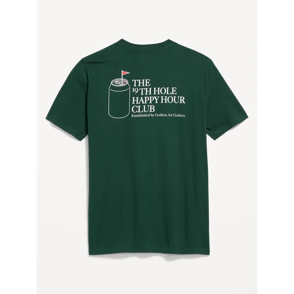 Crew-Neck Graphic T-Shirt - 19th Hole Happy Hour Club