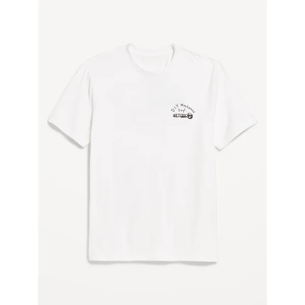 Crew-Neck Graphic T-Shirt - Calla Lily White