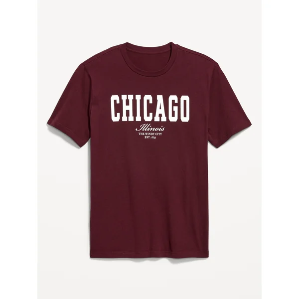 Crew-Neck Graphic T-Shirt - Chicago