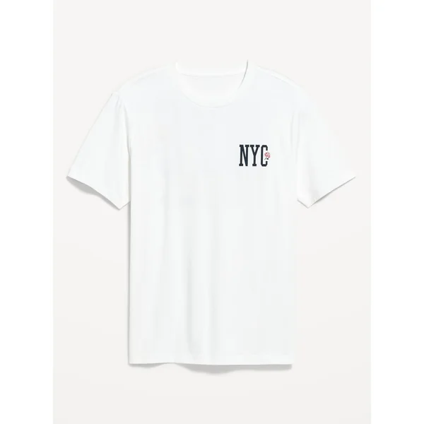 Crew-Neck Graphic T-Shirt - NYC East Coast