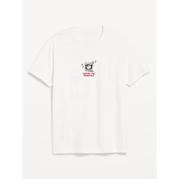Crew-Neck Graphic T-Shirt - Off White