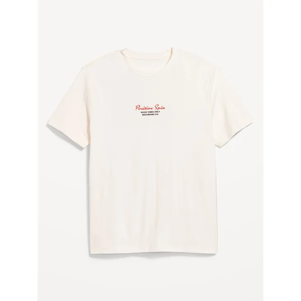 Crew-Neck Graphic T-Shirt - Sea Salt & Fig