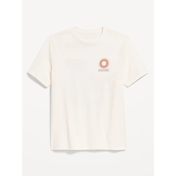 Crew-Neck Graphic T-Shirt - SEA SALT AND VINEGAR