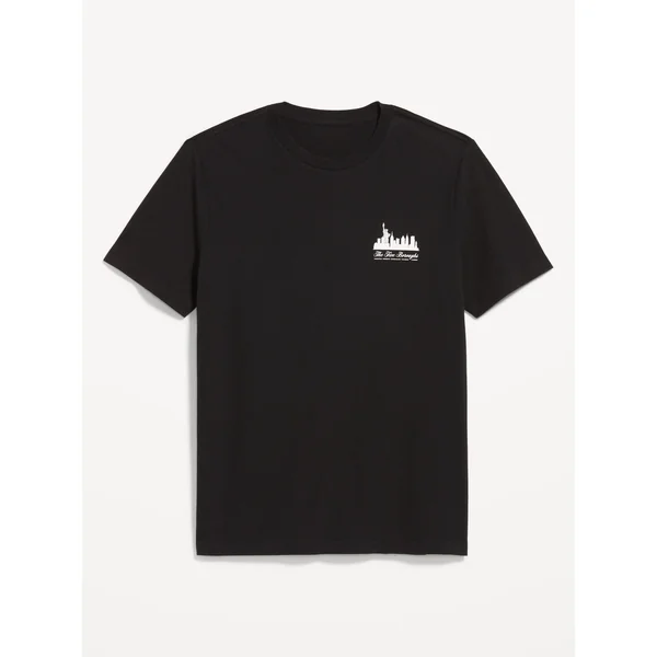 Crew-Neck Graphic T-Shirt - The Five Boroughs