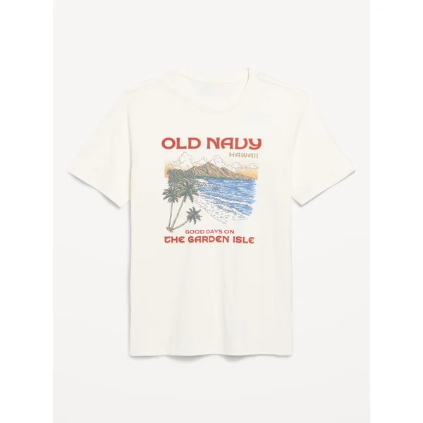 Crew-Neck Logo T-Shirt - Sea Salt