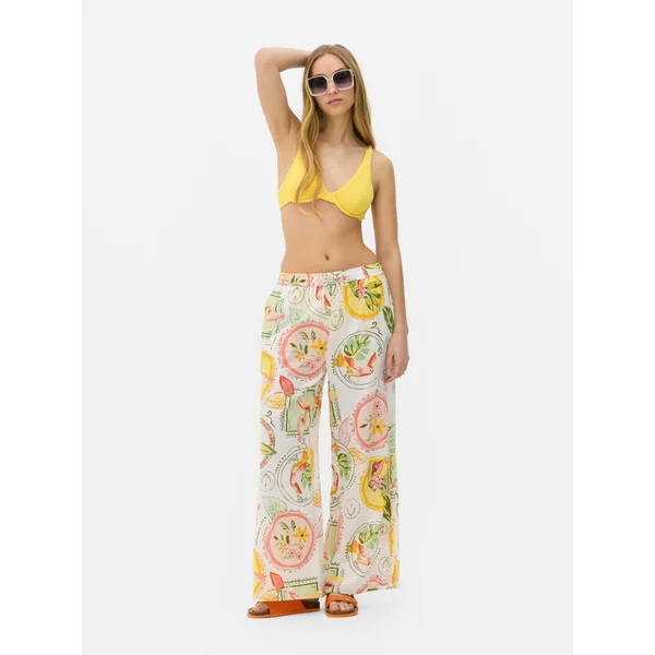 Crinkle Underwire Bikini Top - Yellow