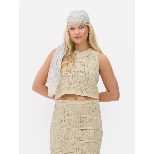 Crochet Tank - Ivory