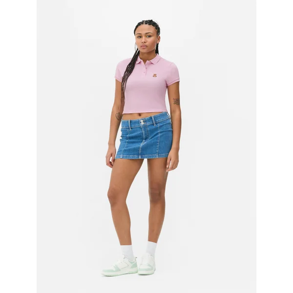 Cropped Polo - Pink