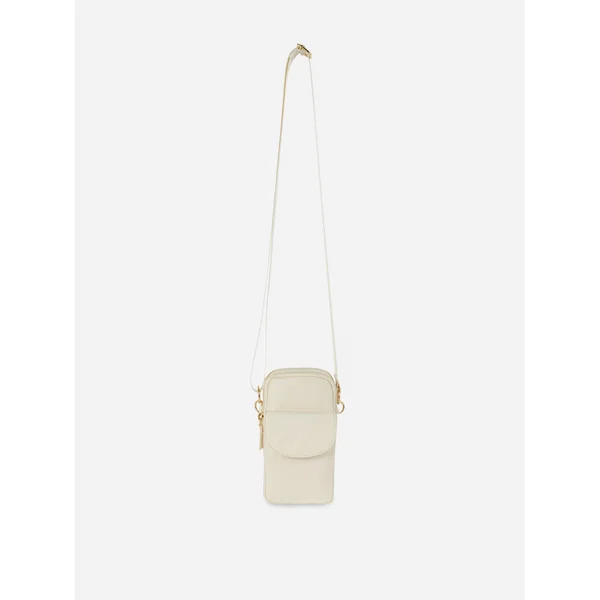 Crossbody Phone Pouch - Cream