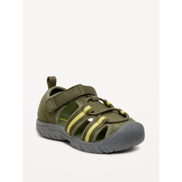 Cutout Trek Sneakers for Toddler Boys - Olive