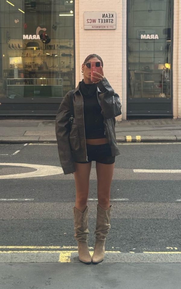 Black Sheer Knit Hot Pant