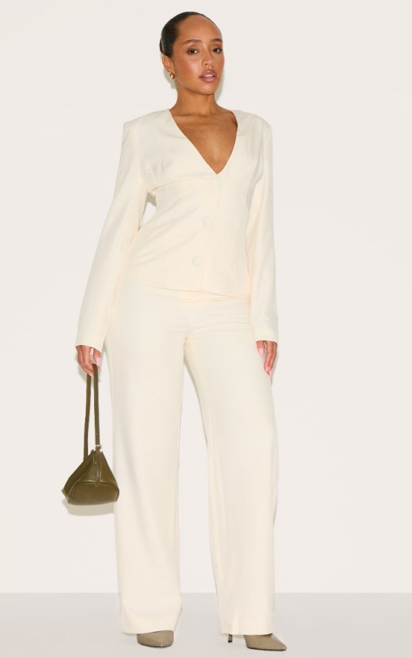 Shape Vanilla Tailored Highwaisted Wide Leg Pants