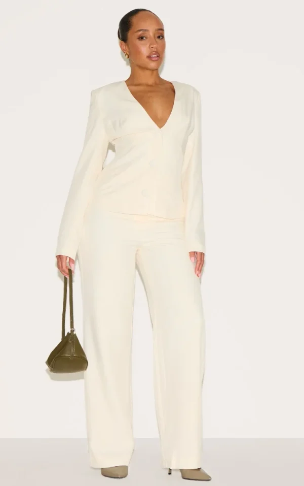 Shape Vanilla Tailored Highwaisted Wide Leg Pants