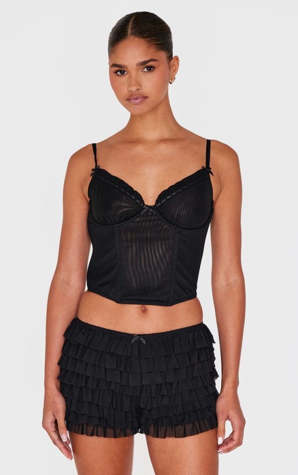 Black Lace Cami Top