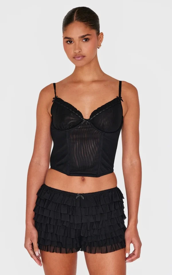 Black Lace Cami Top