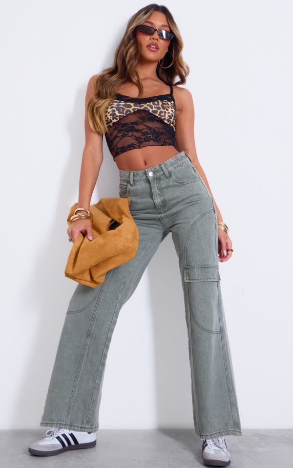 Vintage Seam Detail Straight Leg Jeans