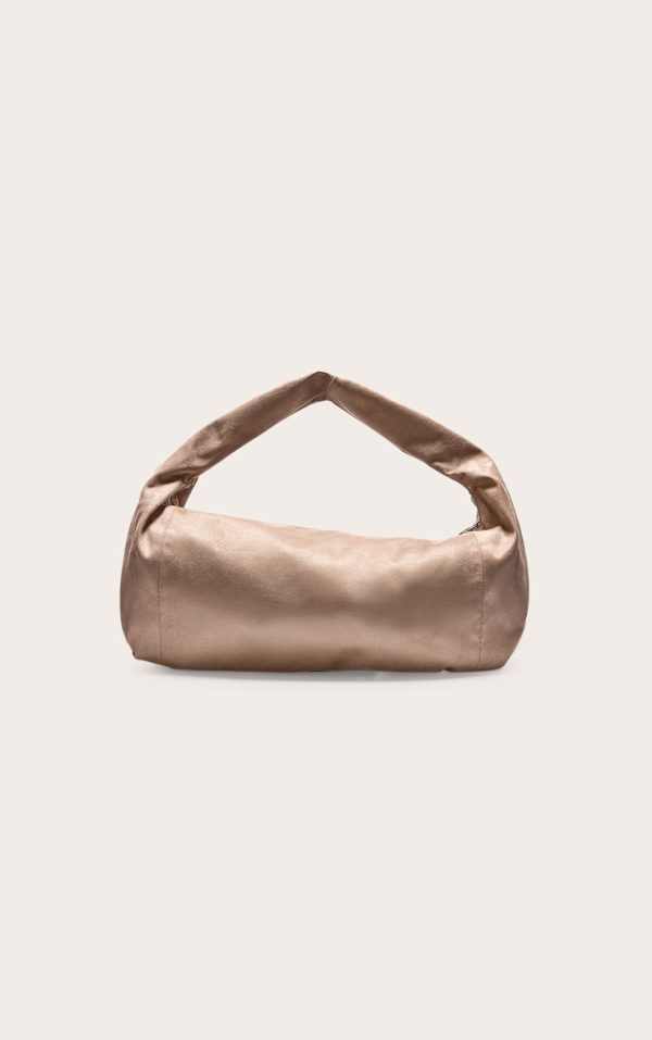 Mink Oversized Faux Suede Tote