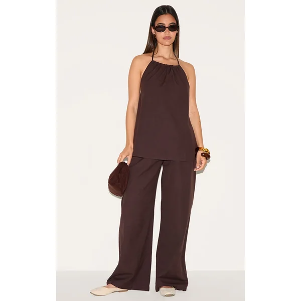 Dark Brown Slouchy Pants