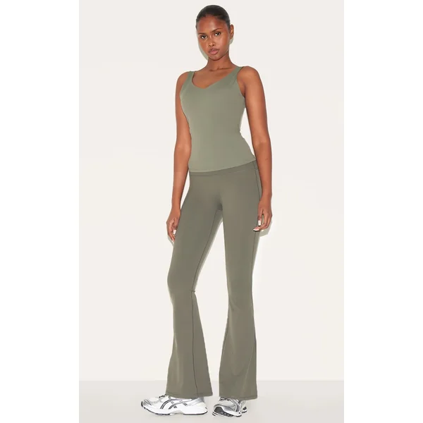 Dark Olive Ultimate Sculpt Flare Yoga Pants