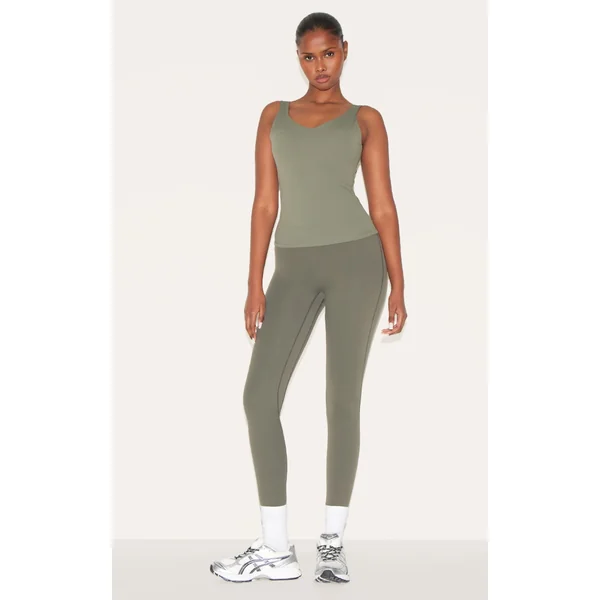 Dark Olive Ultimate Sculpt High Waist Gym Leggings