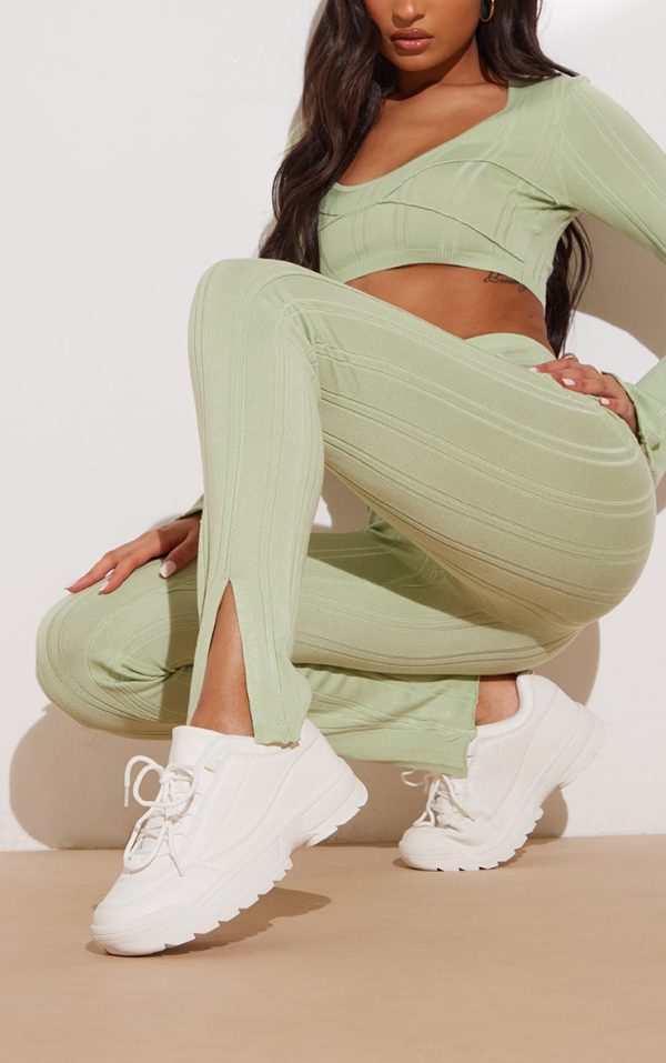 White Chunky Cleated Sole Sneakers