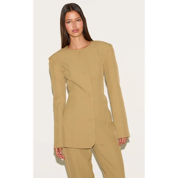 Deep Mustard Tailored Fitted Blazer