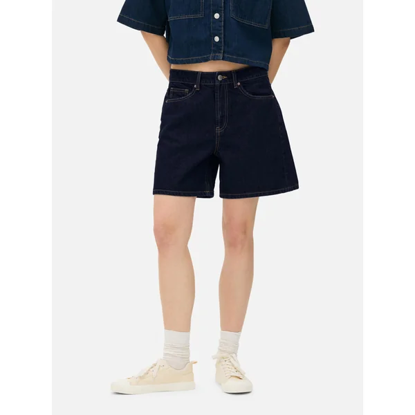 Denim Bermuda Shorts - Indigo