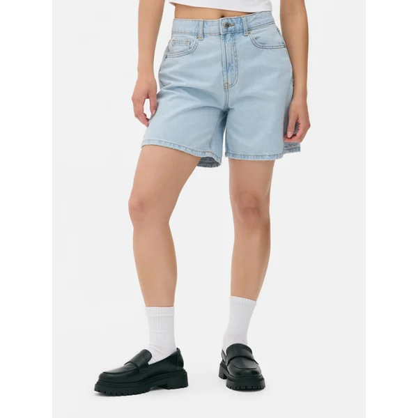 Denim Bermuda Shorts - Light Blue