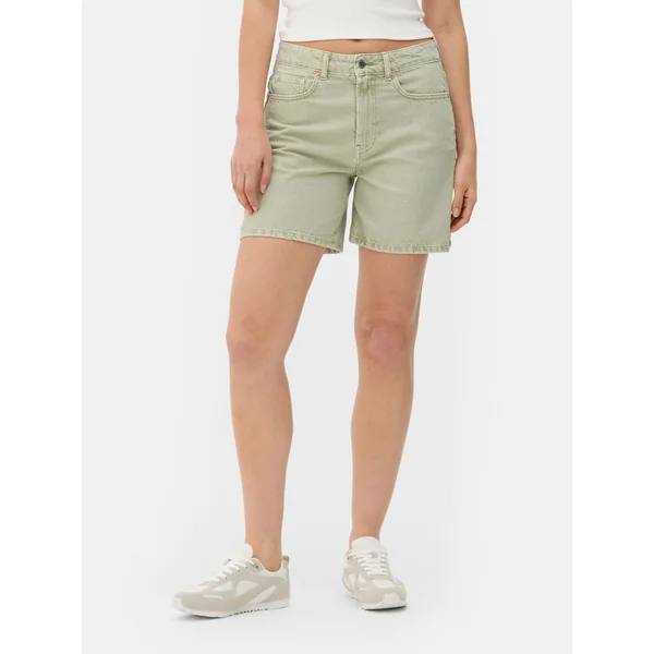Denim Bermuda Shorts - Light Green