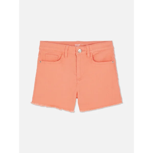 Denim Shorts - Orange