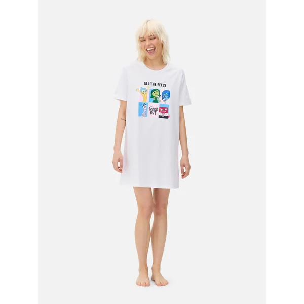 Disney Character Graphic Sleep T-Shirt - White