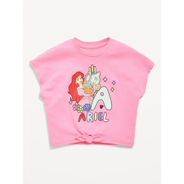 Disney© Graphic Tie-Knot T-Shirt for Toddler Girls - Ariel