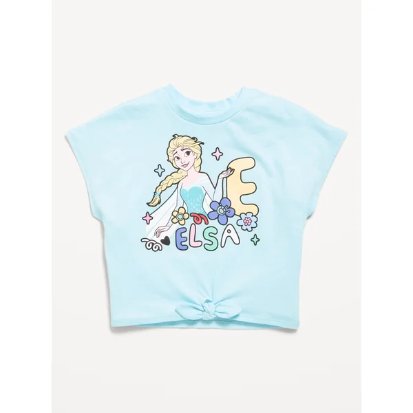 Disney© Graphic Tie-Knot T-Shirt for Toddler Girls - Elsa