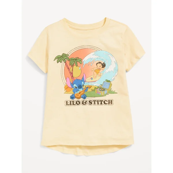 Disney© Lilo & Stitch Graphic T-Shirt for Girls - Cool Almond