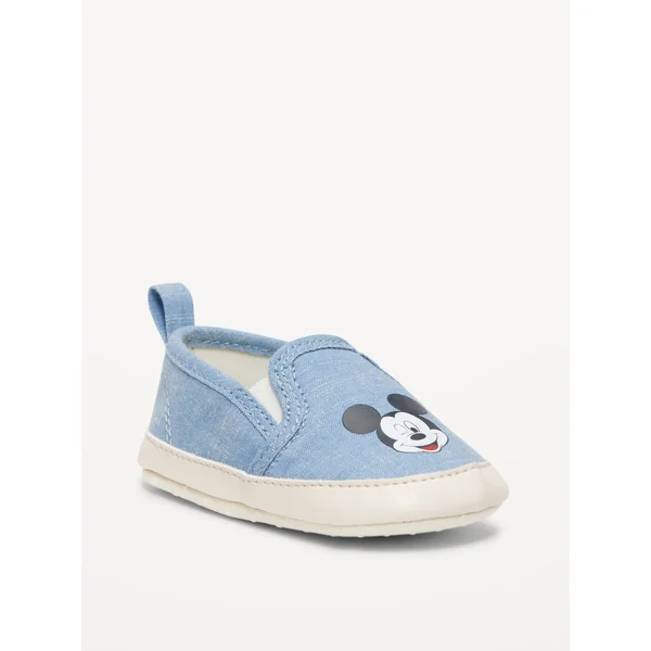Disney© Mickey Mouse Canvas Slip-On Sneakers for Baby - Mickey