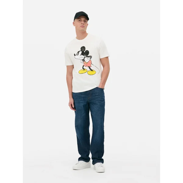 Disney Mickey Mouse Crew Neck T-Shirt - Ivory