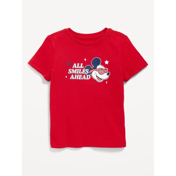 Disney© Mickey Mouse Graphic T-Shirt for Toddler Boys - Robbie Red