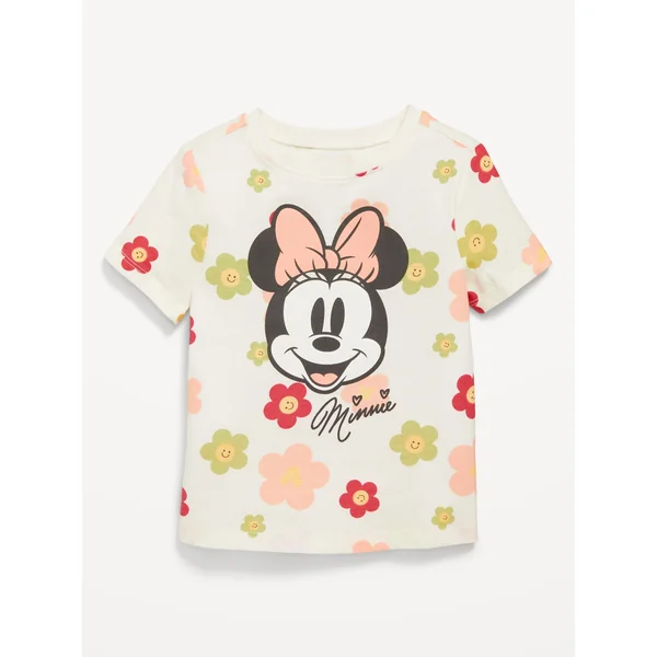 Disney© Minnie Mouse Graphic T-Shirt for Toddler Girls - Sea Salt