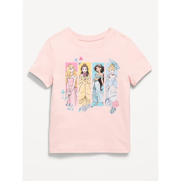 Disney© Princesses Graphic T-Shirt for Toddler Girls - Pink Sky