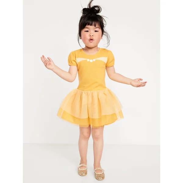 Disney© Short-Sleeve Princess Tutu Dress for Toddler Girls - BELLE