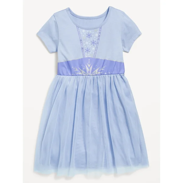 Disney© Short-Sleeve Princess Tutu Dress for Toddler Girls - Elsa