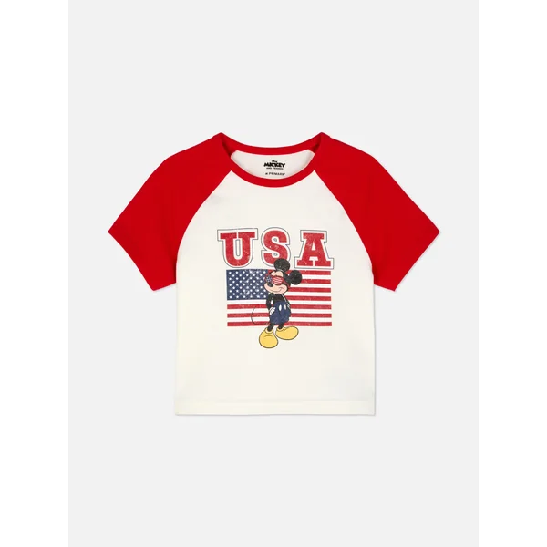 Disney’s Mickey Mouse 4th of July Raglan T-Shirt - White